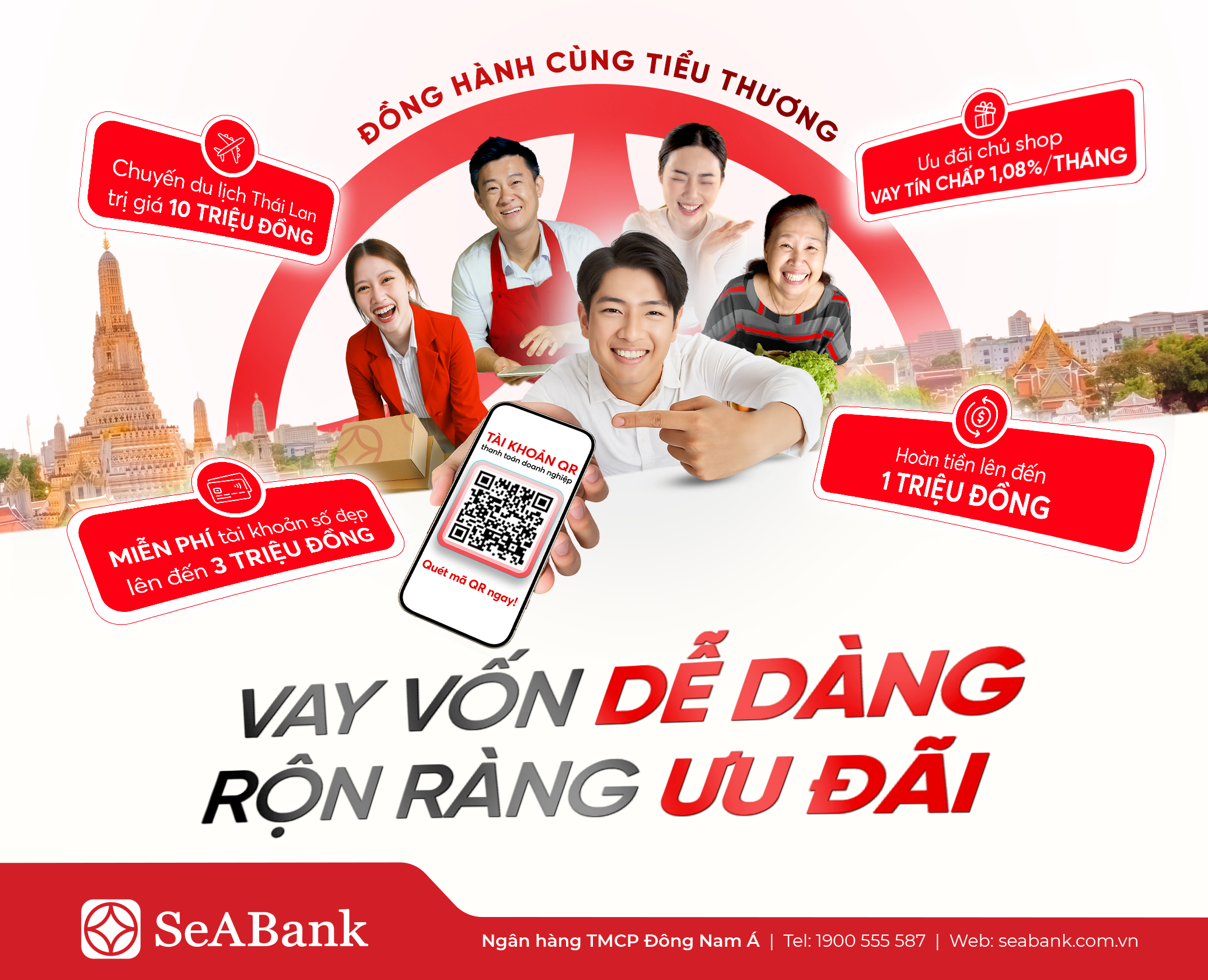SeABank triển khai chương trình "Đồng hành cùng tiểu thương: Vay vốn dễ dàng – Rộn ràng quà tặng"