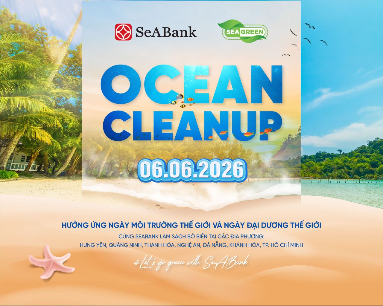 SeABank launches Ocean Cleanup 2026, with over 1,000 employees joining hands to clean up the beach.