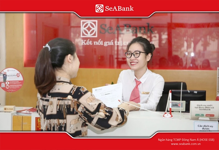 Bạn có thể đến quầy giao dịch của ngân hàng SeABank để được hướng dẫn chi tiết về cách đăng ký tài khoản số đẹp.