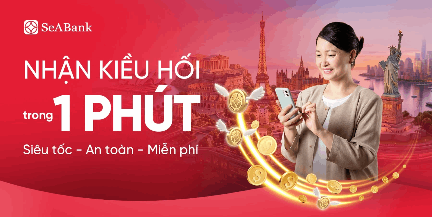 Nhận tiền từ Mỹ về Việt Nam thuận tiện hơn cùng ứng dụng SeAMobile