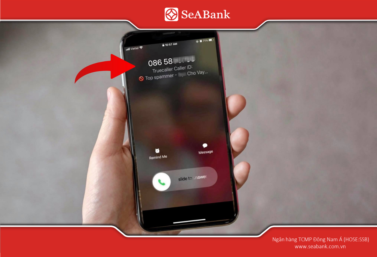 Be cautious of calls from strangers posing as bank staff and offering to help you "close your account online" - it's usually a bid to get your OTP