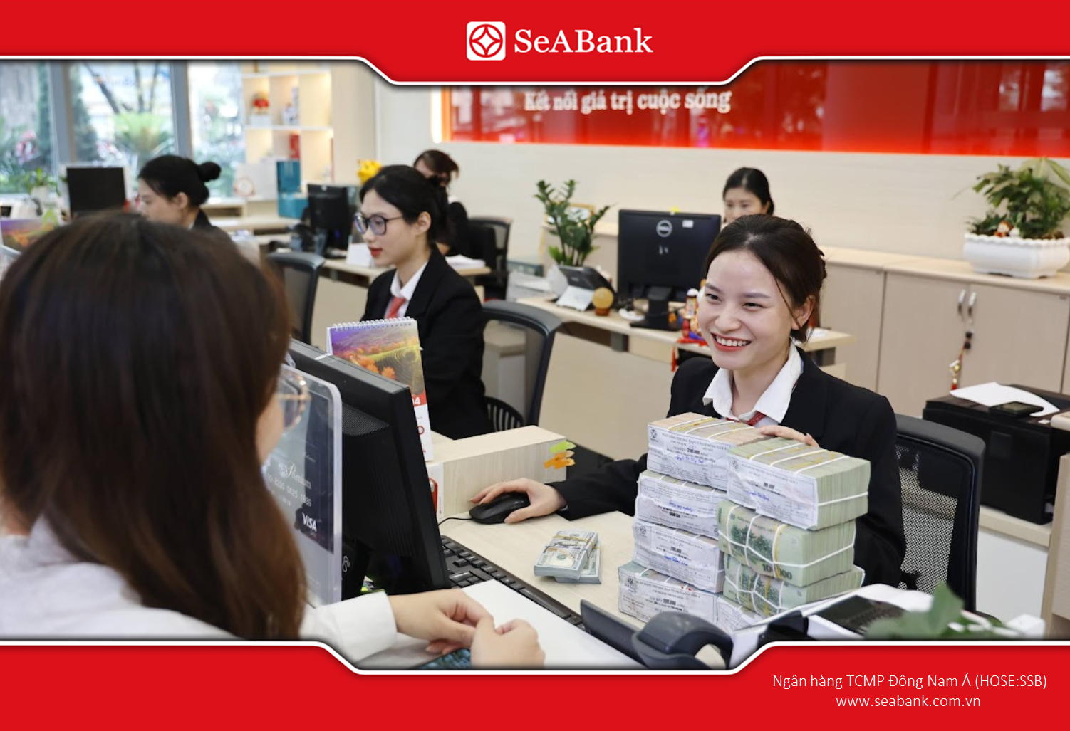 You can go to the bank to open and deposit savings by day quickly.