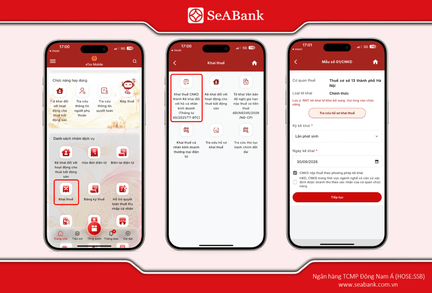 Filing household business tax returns through eTax Mobile