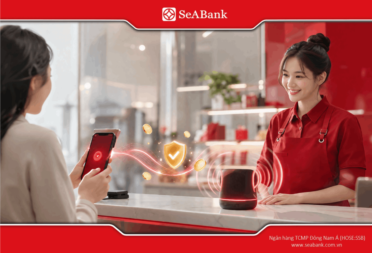 Loa thông báo có chức năng phát âm thanh ngay khi có giao dịch phát sinh