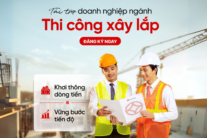 ngân hàng nào tài trợ vốn ngành xây dựng