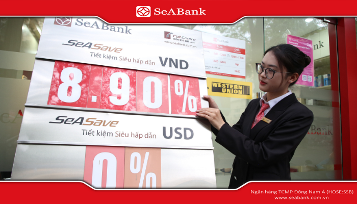 Gửi tiết kiệm tại SeABank có mức lãi suất hấp dẫn
