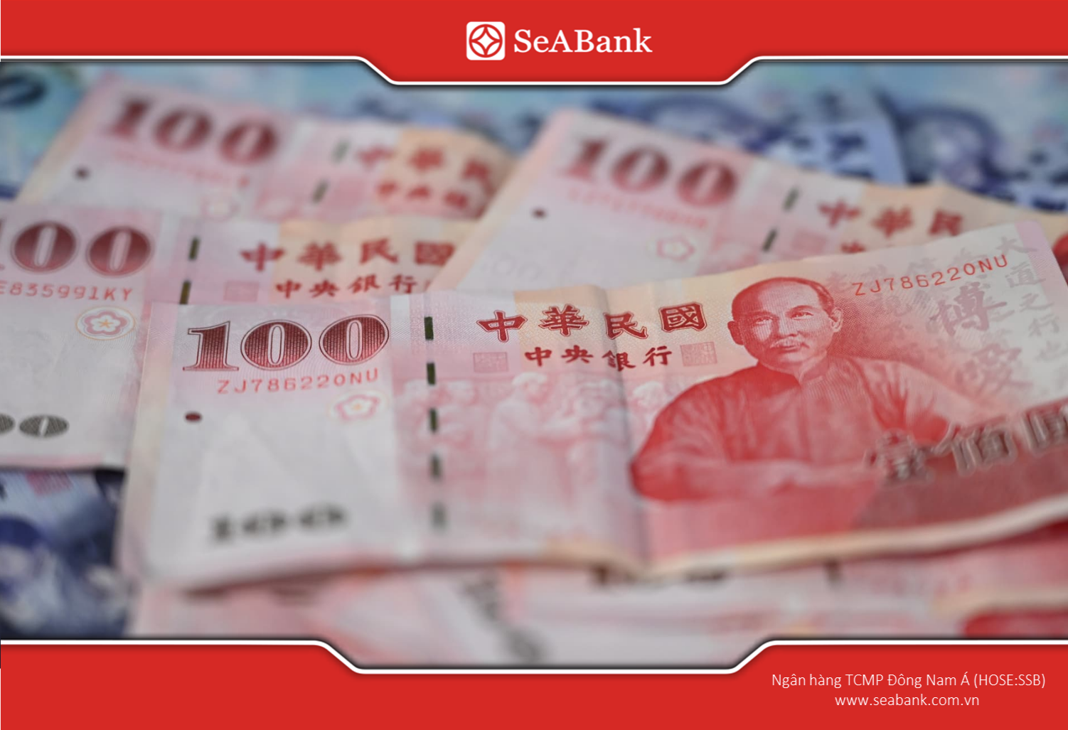 Tân Đài tệ (TWD) là đồng tiền pháp định duy nhất đang lưu hành tại Đài Loan