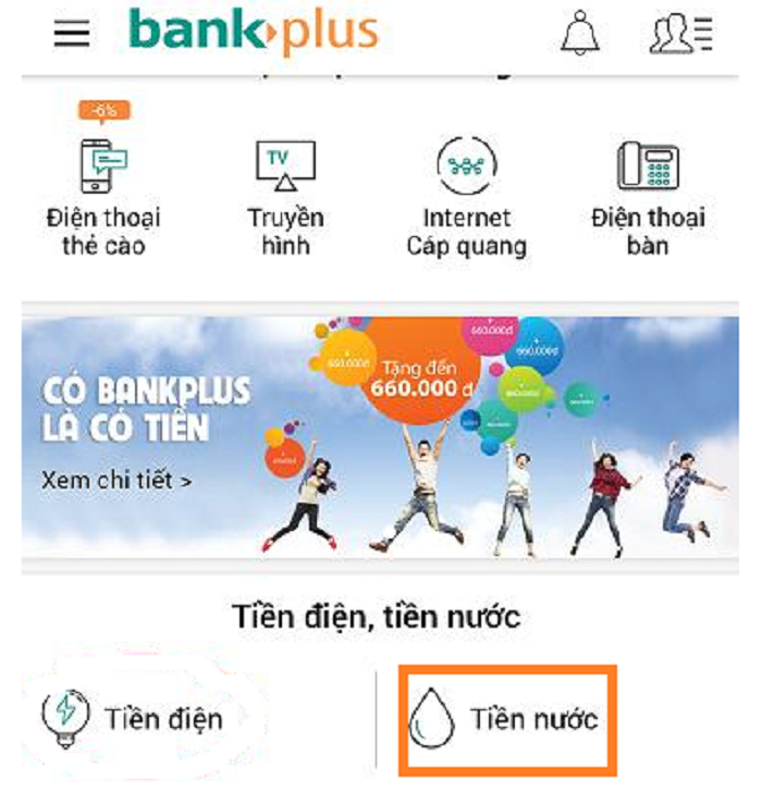 Hướng dẫn thanh toán tiền nước