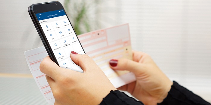 Thanh toán hóa đơn trực tuyến Mobile Banking
