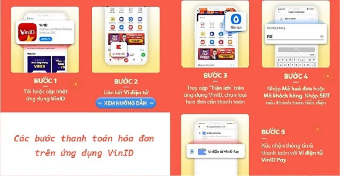 Thanh toán tiền nước trên ứng dụng VinID Pay