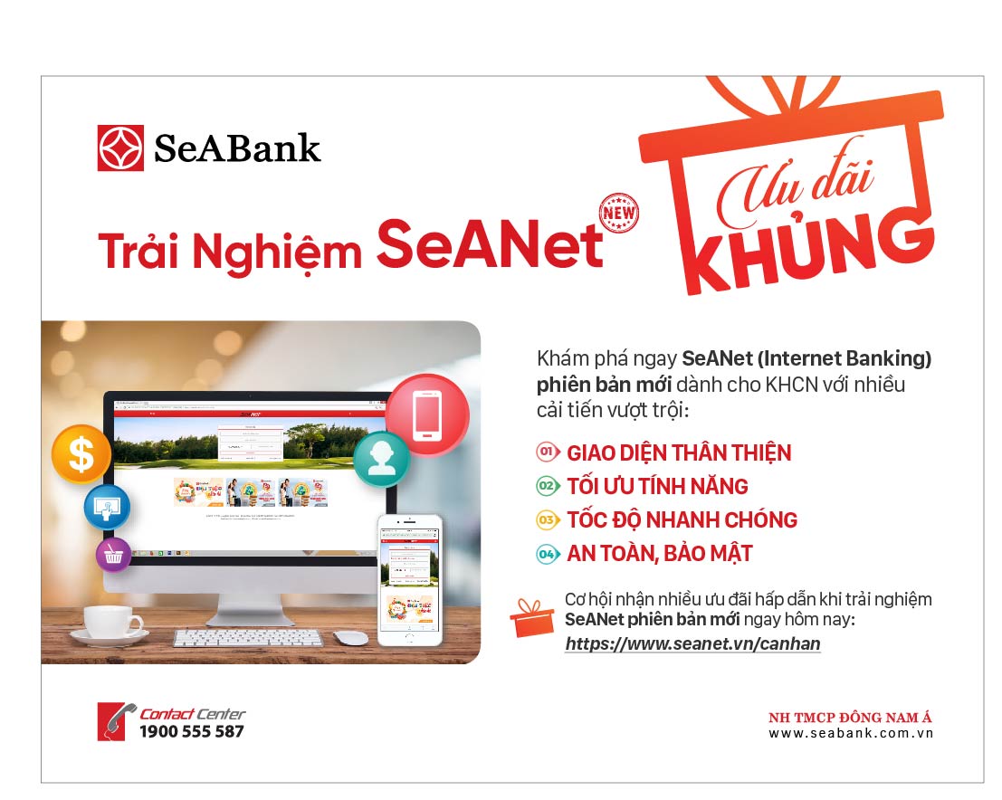 Cách thanh toán trực tuyến trên SeANet tại ngân hàng SeABank.